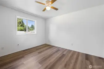 Bedroom #1 with ceiling fan
