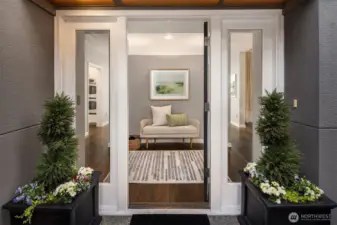 The formal entry welcomes you to this home that is about to unfold before your eyes.