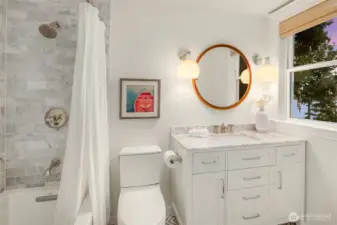 Completely remodeled, second full bathroom on this floor.
