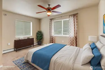 Virtually Staged Bedroom