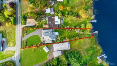 1/2 acre water front home