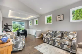 formal living room and dining room