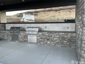 Outdoor barbeque area