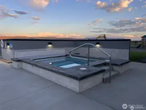 Separate hot tub to enjoy