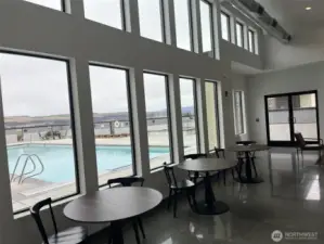 Inside the club house