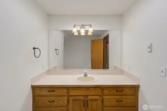 Secondary Bathroom Large Enough for Double Sinks