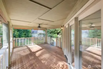 Covered Entertainment Area off the Living Room