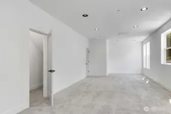 Additional Laundry Hook Up and 3/4 Bath on Lowest Level