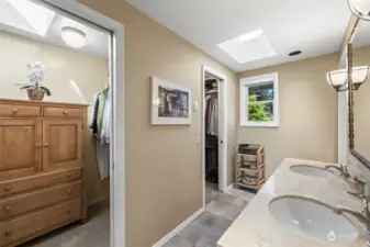 Two walk-in closets!