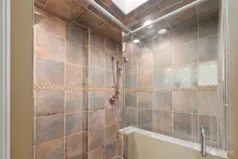 Amazing shower in your primary bath!