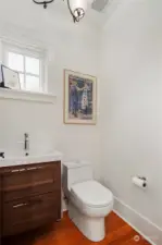 Main floor powder room