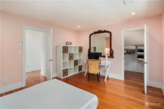 2nd of 3 upstairs bedrooms with large closet space