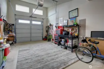 A peek into the garage.