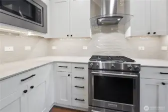 a gas cooking range