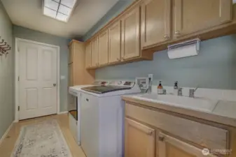 Upstairs laundry room