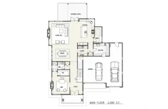 Wide Open Main Floor Design highlighted by extensive use of luxury wide plank engineered hardwood flooring
