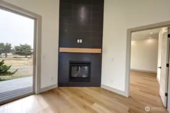 Beautiful tile Propane Fireplace