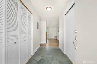 Entrance to the upper 2BR/1BA unit.