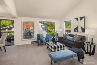 Light, bright and freshly painted and carpeted throughout.