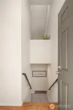 Two bedrooms are downstairs.