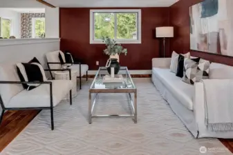 Use the space as a formal sitting room or den
