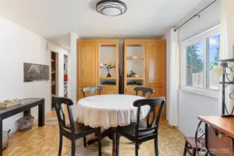 Dining room next to kitchen