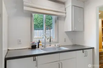 Wash dishes while you look out the window