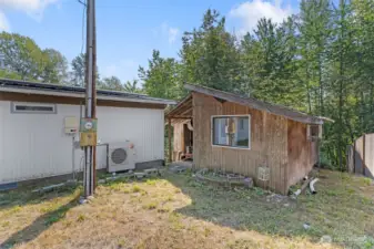 Shed with power and insulation. Use for storage or meditation