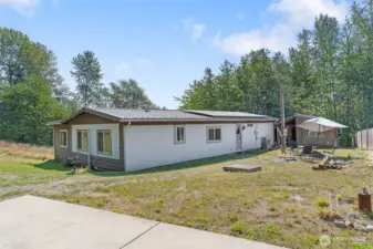 Backside of home