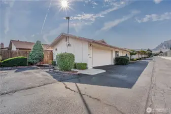 Two car garage.