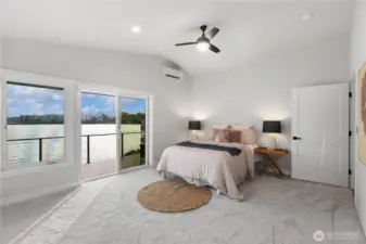 Primary Bedroom with it's own balcony