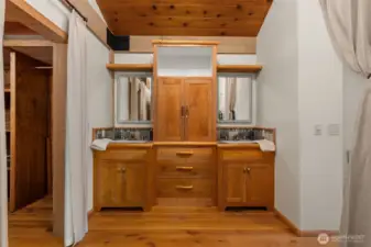 Primary bathroom with dbl. sinks