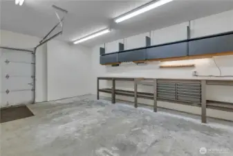 Downstairs garage/shop area