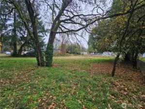 View from front right of lot.