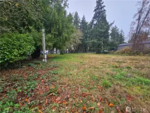 From back of property looking toward front. Electricity has been used on the property historically.