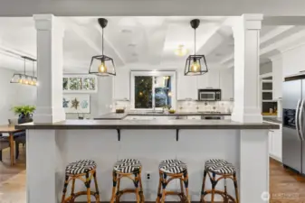 Chef's Gourmet Kitchen! All stainless appliances and gas range.