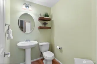 Powder room on main floor