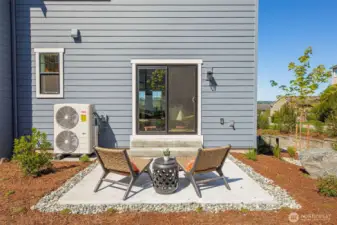 Back patio. Pictures depict a previously built home similar to the home going to be built on this lot. Floor plans, Elevations, colors, upgrades & materials may be different.