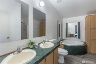 Primary bathroom with 5-piece en-suite.