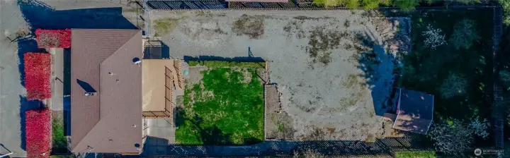Overhead view of full lot