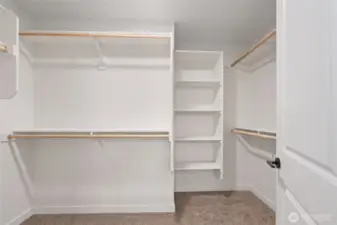 huge primary closet