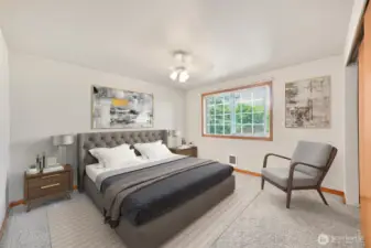 Spacious enough for your bedroom furniture