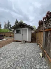 Storage /Hobby shed is fully wired