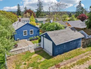 rear from above drone