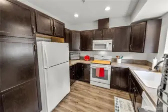 Kitchen with all appliances.