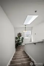Stairs with skylight!