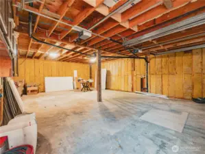 4 car garage below ADU