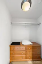 Walk-in Closet. Dresser stays with condo.