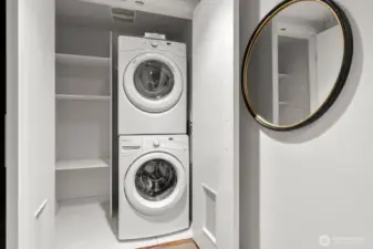 Washer & Dryer in entry room.