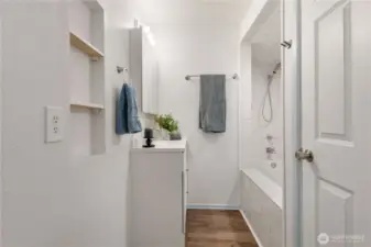 Full bath on lower level